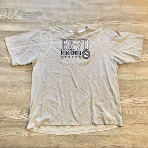 𝅺Bkx Brooklyn Express Mens Vented Comfort Tee T Shirt Size 3XL Gray Cotton Vtg